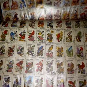 50 states & birds stamps